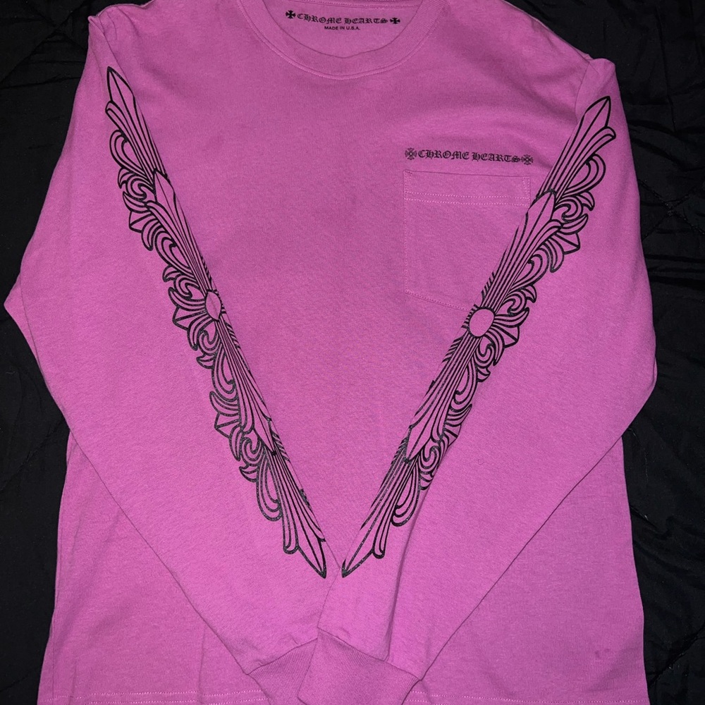 Chrome Hearts Matty Boy Spider Web Long Sleeve Tee